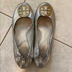 Tory Burch - Silver Ballet Flats